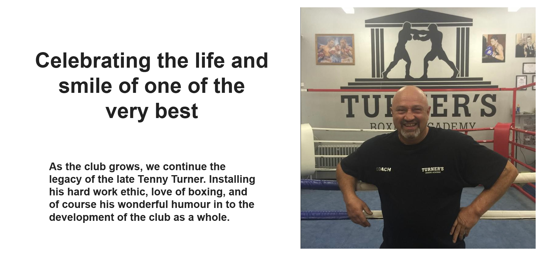 Tenny Turner -  Turners Boxing Academy
